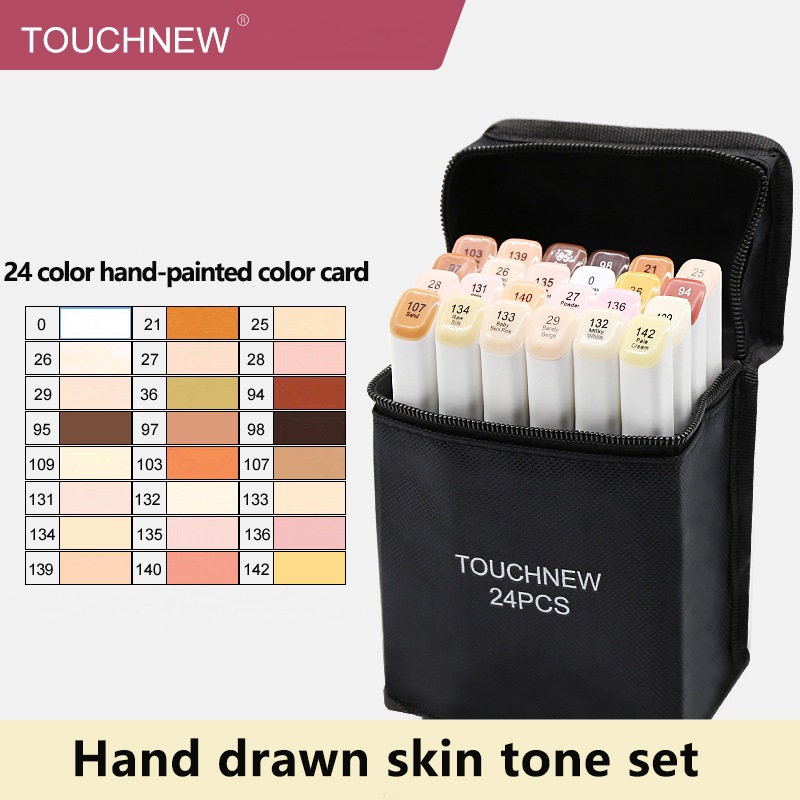 TOUCHNEW T7 Skin Tone Marker 24 Color Set for Portrait