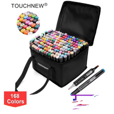 TOUCHNEW Alcohol Markers 168 Full Color Pack for Beginners Kids Students