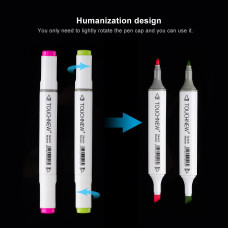 TOUCHNEW T6 Markers 30 Color Animation Design Set for Adult Art Drawing Sketching with Carry Bag