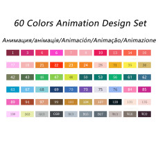 TOUCHNEW T7 60 Colors Artist Marker Set Alcohol Based Sketch Marker Pen For Drawing Manga Animation Design