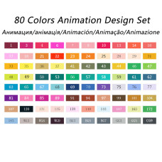 TOUCHNEW T7 80 Colors Artist Marker Set Alcohol Based Sketch Marker Pen For Drawing Manga Animation Design