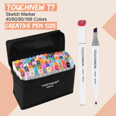 TOUCHNEW T7 80 Colors Artist Marker Set Alcohol Based Sketch Marker Pen For Drawing Manga Animation Design