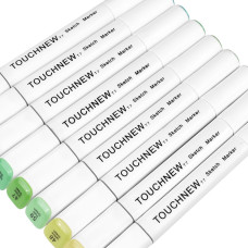 TOUCHNEW T7 Skin Tone Marker 24 Color Set for Portrait Illustration Drawing TOUCHNEW T7 Skin Tone Marker 24 Color Set for Portrait Illustration Drawing