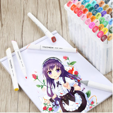 TOUCHNEW T7 168 Color Sketch Marker Set Alcohol Based Art Graphic Marker Pens