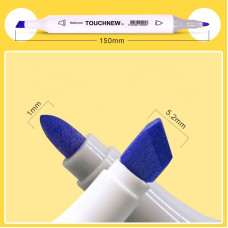 TOUCHNEW T8 Twin Marker 40 Color Animation Design Set for Kids Art Drawing