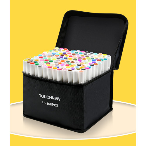 TOUCHNEW T8 Alcohol Markers 168 Color Pack for Adults Children Sketching Drawing