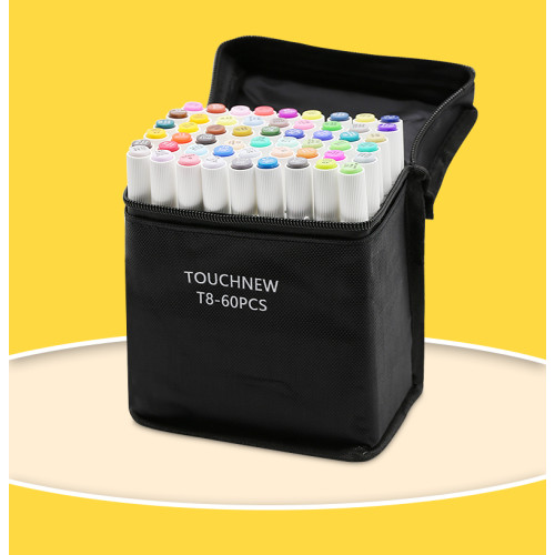 TOUCHNEW T8 Art Markers 60 Color Animation Design Set for Adults Children Sketching Drawing